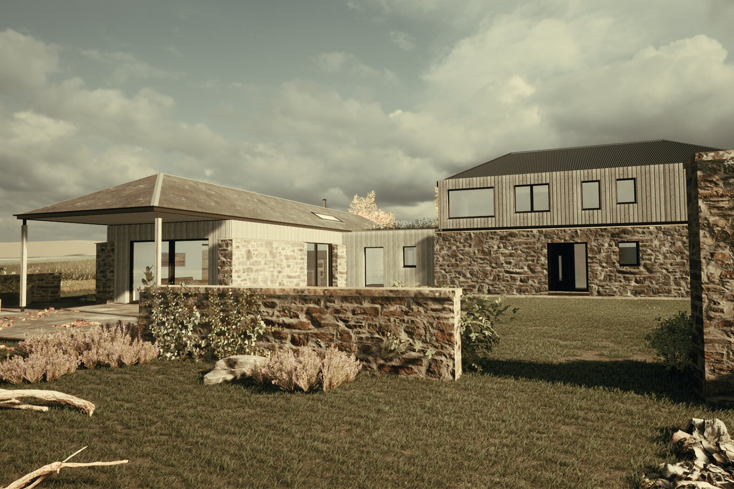 To build Cairnton Farm by Fiddes Architects